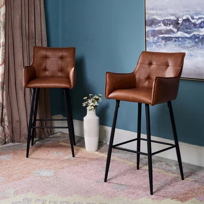 Woods Furniture Marcus Bar Stool - Tan Set of 2