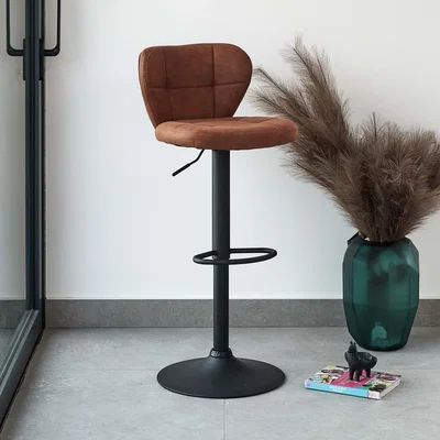 Woods Furniture Curve Bar Stool in Tan