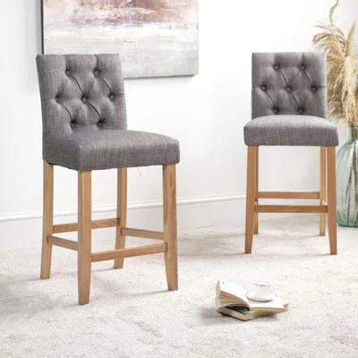Woods Furniture James Bar Stool - Grey Set of 2