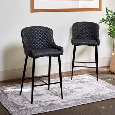 Woods Furniture Carlton Bar Stool - Grey Set of 2