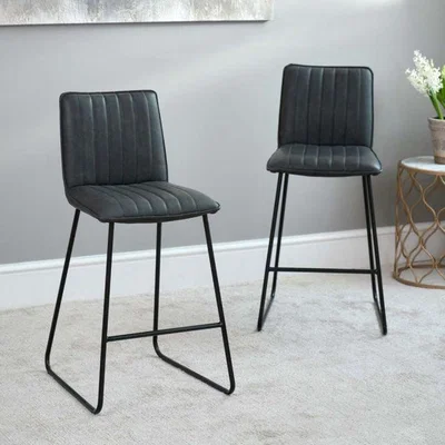 Woods Furniture York Bar Stool - Grey Set of 2