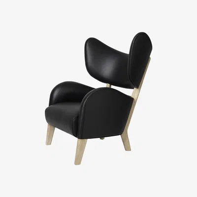Amara By Lassen - My Own Chair - Nevada Black Leather 0500S/Natural Oak