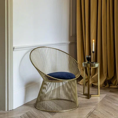 Atkin & Thyme St Germain Brass Occassional Chair