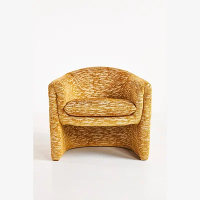 Anthropologie Mosley Chenille Sculptural Accent Chair