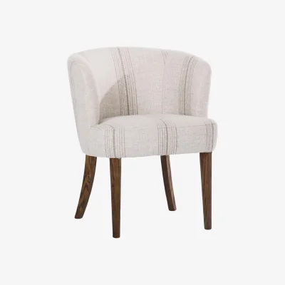 Andrew Martin Christie Dining Chair, Chair, Light Neutral - Andrew Martin Linen