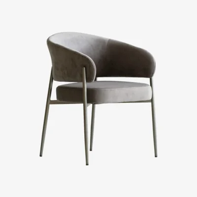 Andrew Martin Olori, Chair, Grey - Andrew Martin Velvet