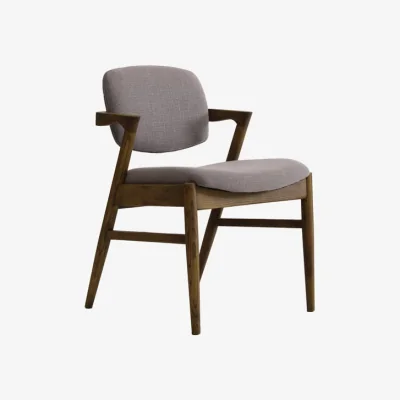 Andrew Martin Magnus Dining Chair Grey, Dining Chair - Andrew Martin CRIB 5 & Linen