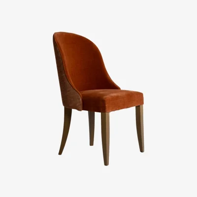 Andrew Martin Aldwick Dining Chair Coracle & Delphini, Chair, Delphini Cinnamon - Andrew Martin Other Fabric