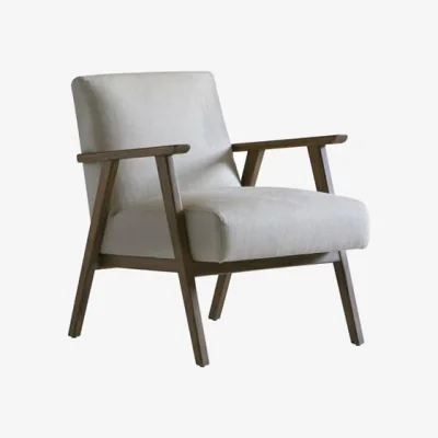 Andrew Martin Rory Chair, Chair, Dark Neutral/Light Neutral/Brown - Andrew Martin CRIB 5 & Linen