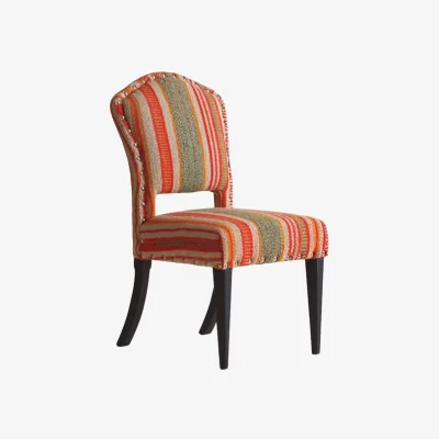 Andrew Martin Bacall Jnr Dining Chair Andean, Dining Chair, Green/Pink/Orange - Andrew Martin Wool