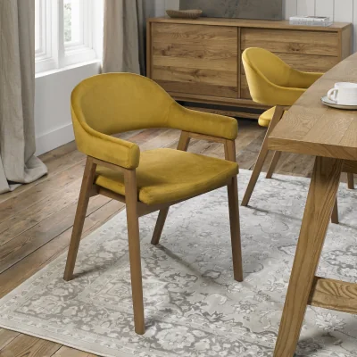 Arighi Bianchi Highgate Rustic Oak Armchair, Yellow