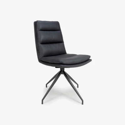 Arighi Bianchi Bay Ridge Swivel Chair, Black