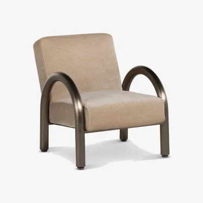 Barker and Stonehouse Tolliver Armchair, Brown Fabric | Barker & Stonehouse