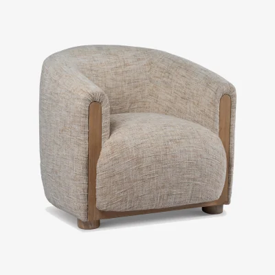 Barker and Stonehouse Persley Accent Armchair, Neutral Fabric | Barker & Stonehouse