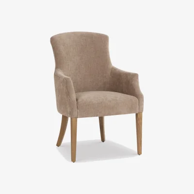 Barker and Stonehouse Lockwood Dining Armchair, Neutral Fabric | Barker & Stonehouse