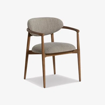 Barker and Stonehouse Brading Dining Chair Light Green+Dusty Oak, Neutral Fabric | Barker & Stonehouse
