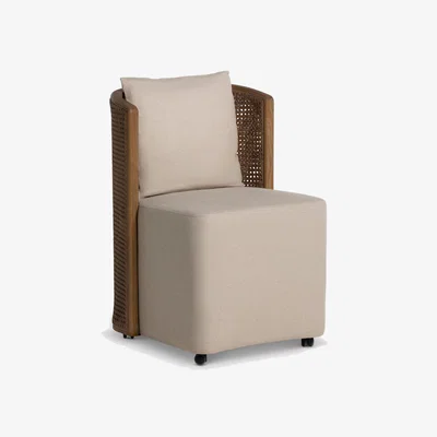 Barker and Stonehouse Wellow Occasional Dining Chair Cream+Dusty Oak Fabric | Barker & Stonehouse
