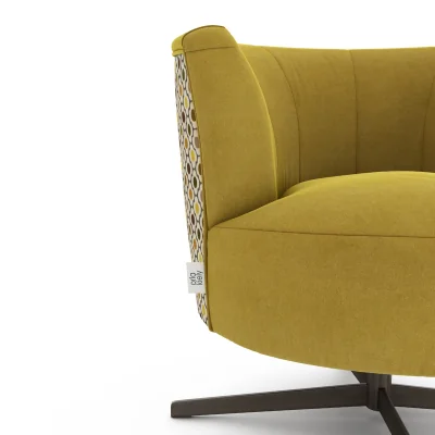 Barker and Stonehouse Orla Kiely Lily Swivel Armchair | Barker & Stonehouse