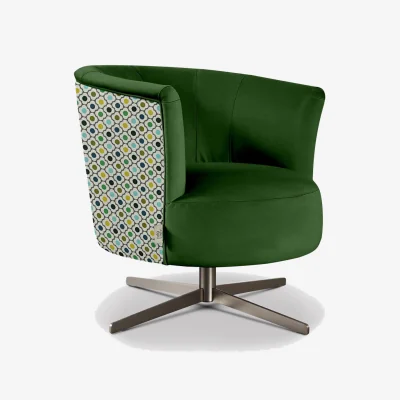 Barker and Stonehouse Orla Kiely Lily Swivel Armchair | Barker & Stonehouse