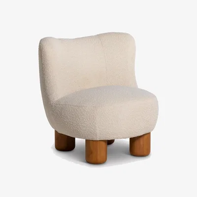Barker and Stonehouse Bala Cocktail Armchair, Neutral Boucle | Barker & Stonehouse