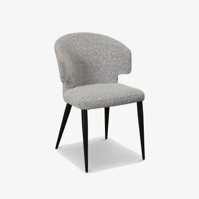 Barker and Stonehouse Pernu Dining Chair, Grey Boucle | Barker & Stonehouse