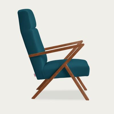 Bombinate.com Topaz Retrostar Lounge Chair Premium Velvet Line