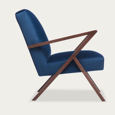 Bombinate.com Royal Blue Retrostar Chair Velvet Line
