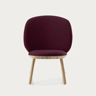 Bombinate.com Oiled Ash/Bordo Delius Gavi Naive Low Chair