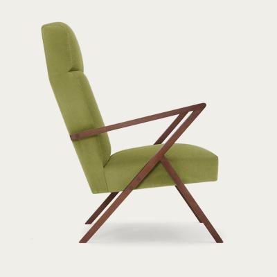 Bombinate.com Apple Green Retrostar Lounge Chair Velvet Line