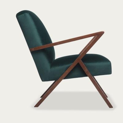 Bombinate.com Hunter Green Retrostar Chair Velvet Line