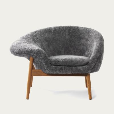 Bombinate.com Scandinavian Grey Fried Egg Sheep Lounge Chair
