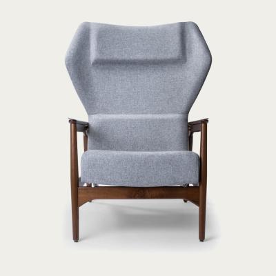 Bombinate.com Grey/Freijó Wood Capri Lounge Chair