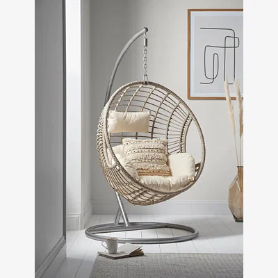 Cox and Cox Indoor Outdoor Hanging Chair - Grey