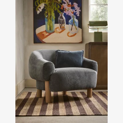 Cox and Cox Tores Armchair - Carbon