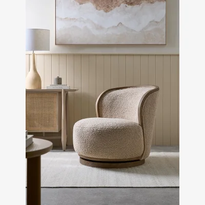 Cox and Cox Swivel Teddy Occasional Chair