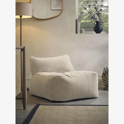Cox and Cox Cosy Luxe Faux Fur Soft Chair - Maple
