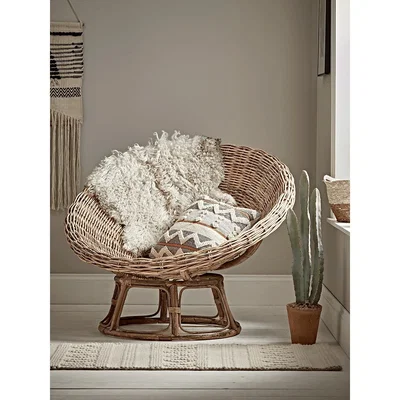 Cox and Cox Round Rattan Papasan Chair