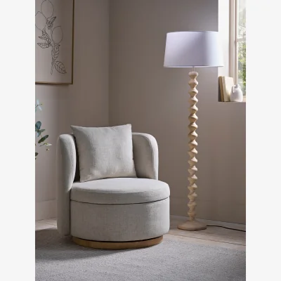 Cox and Cox Swivel Storage Occasional Chair