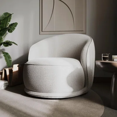 Cuckooland Flair Tullia Boucle Teddy Accent Chair -