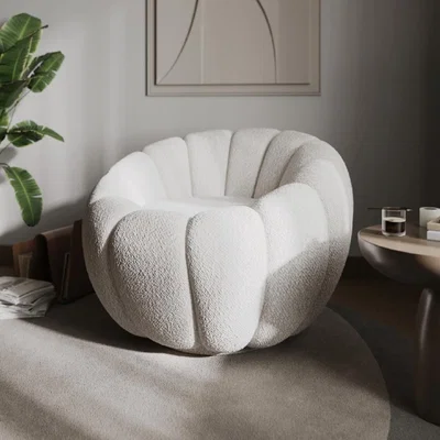 Cuckooland Flair Kazia Boucle Accent Chair Cream