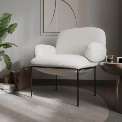 Cuckooland Flair Byani Boucle Accent Chair Cream