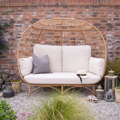 Cuckooland Cuckooland Hampstead Rattan Double Garden Egg Chair