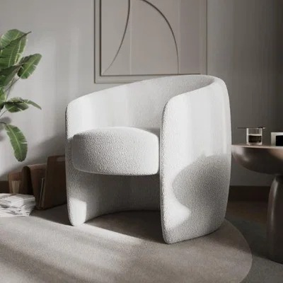 Cuckooland Flair Sherwell Boucle Accent Chair Cream -
