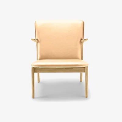 The Conran Shop OW124 Beak Chair Soaped Oak & Sif Leather