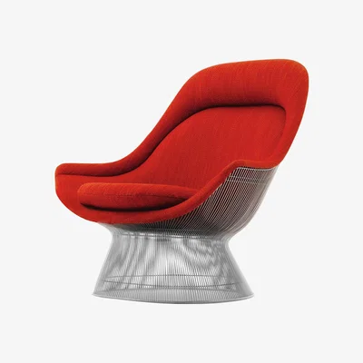 The Conran Shop Platner Easy Chair in Rivington & Polished Nickel