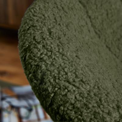 Dunelm Cocoon Swivel Sherpa Egg Chair Olive (Green)