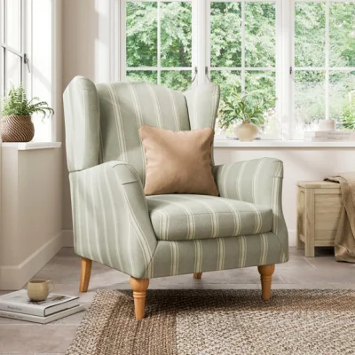 Dunelm Charnwood Folkstone Stripe Grande Armchair