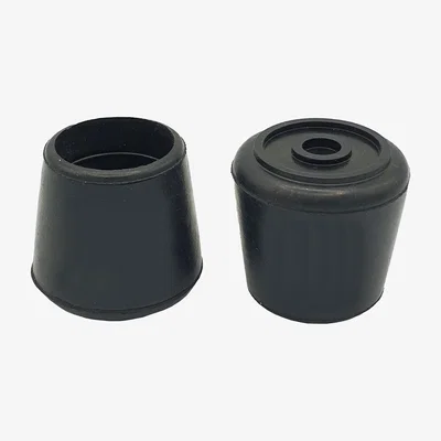 Dunelm Leg Tips 25mm Pack of 4 Black Black