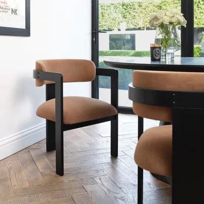 Dunelm LPD Mai Dining Chair, Velvet