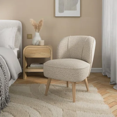 Dunelm Elsie Tonal Boucle Cocktail Chair